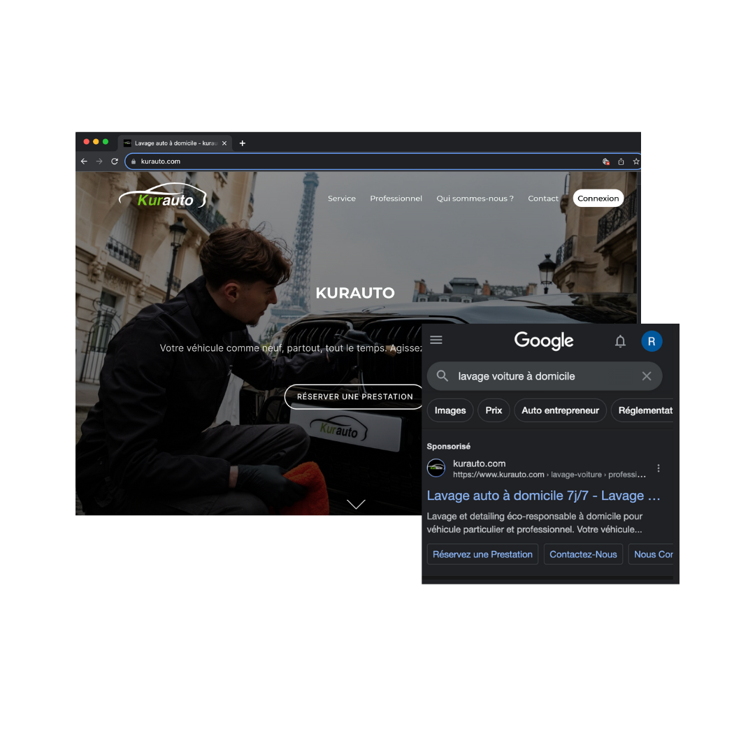 Google Ads campaigns and search engine optimization (SEO) / Social media advertising and management / Consultation on digital strategy and transformation / Project management and performance tracking